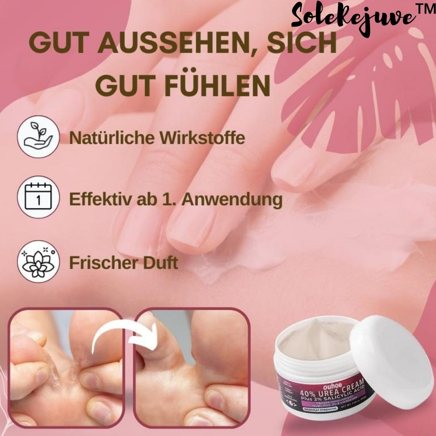 SolereJuve™ – Schnelle Fußpflege für samtig-weiche und entspannte Füße [1 + 1 Gratis]
