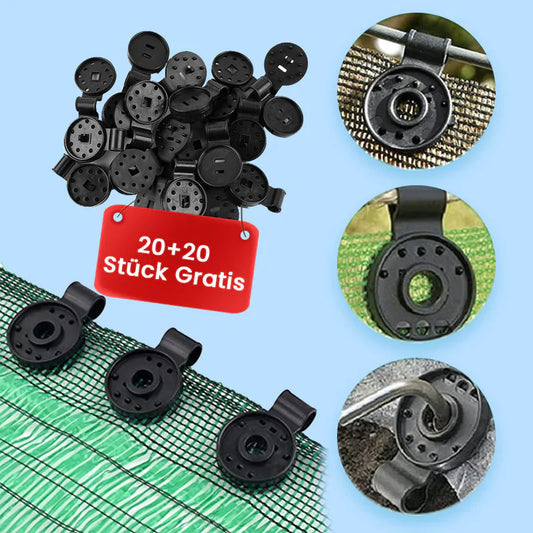 20 + 20 Gratis | SchutzClip™ - Sicherer Befestigungsclip für Schattentücher [Letzter Tag Rabatt]