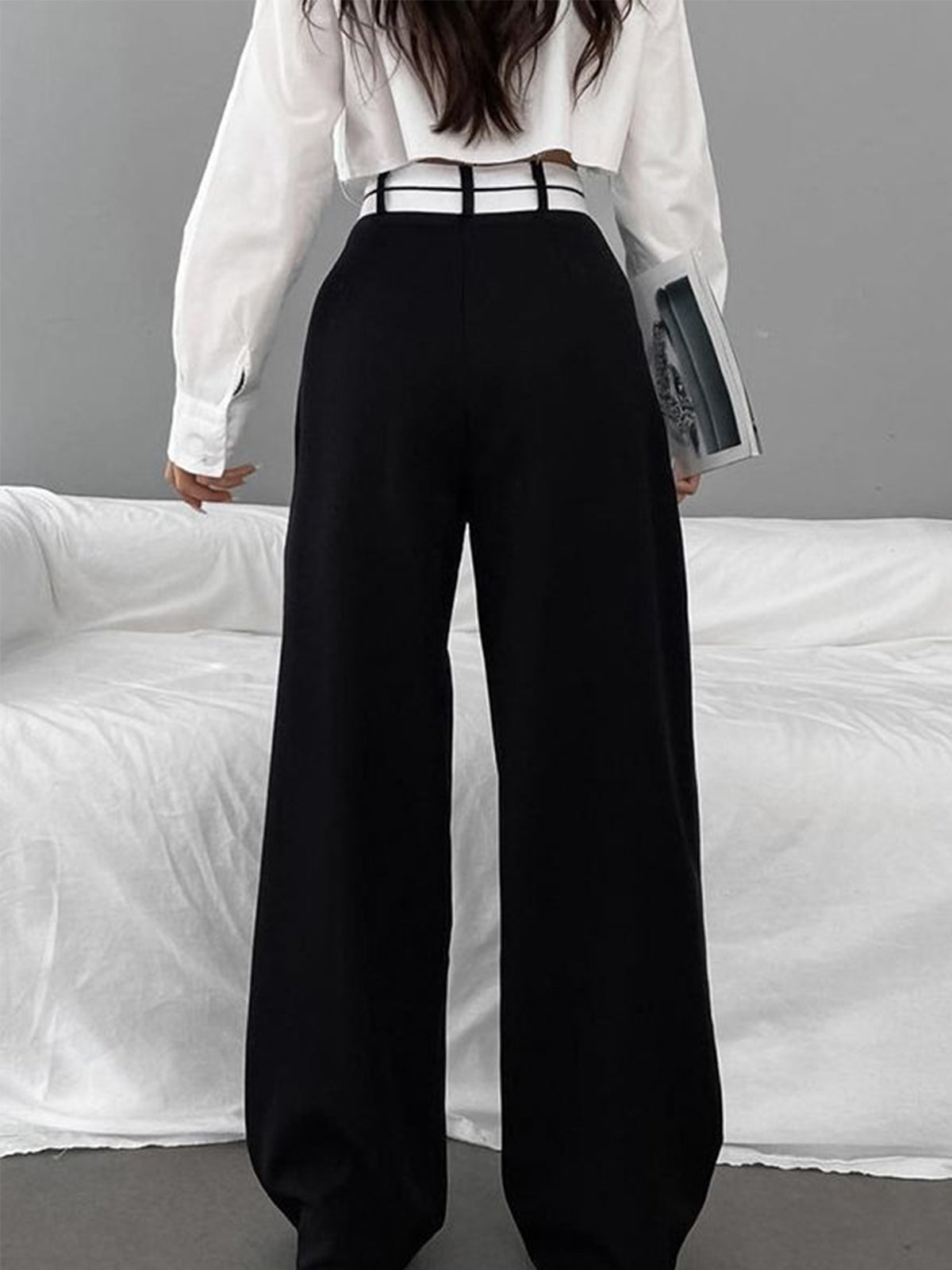Uschi | Weit geschnittene High-Waist Hose