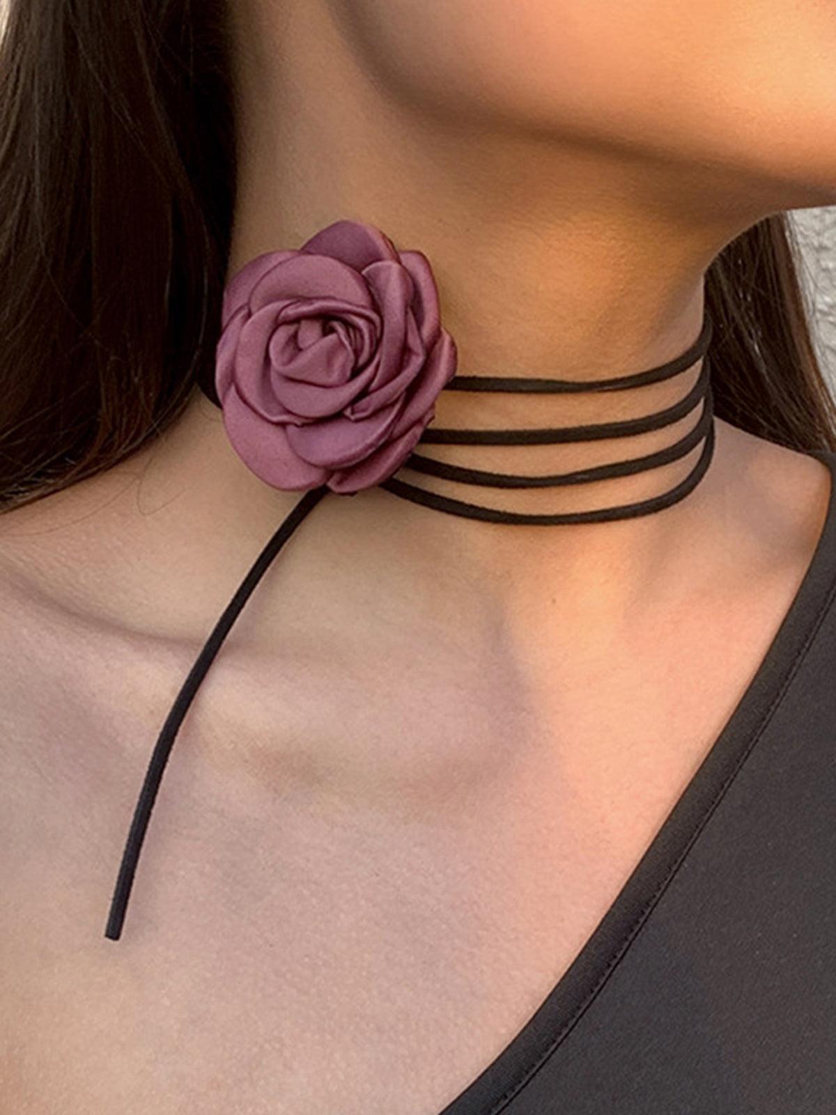 Elegante Bloem Choker Halskette für Damen