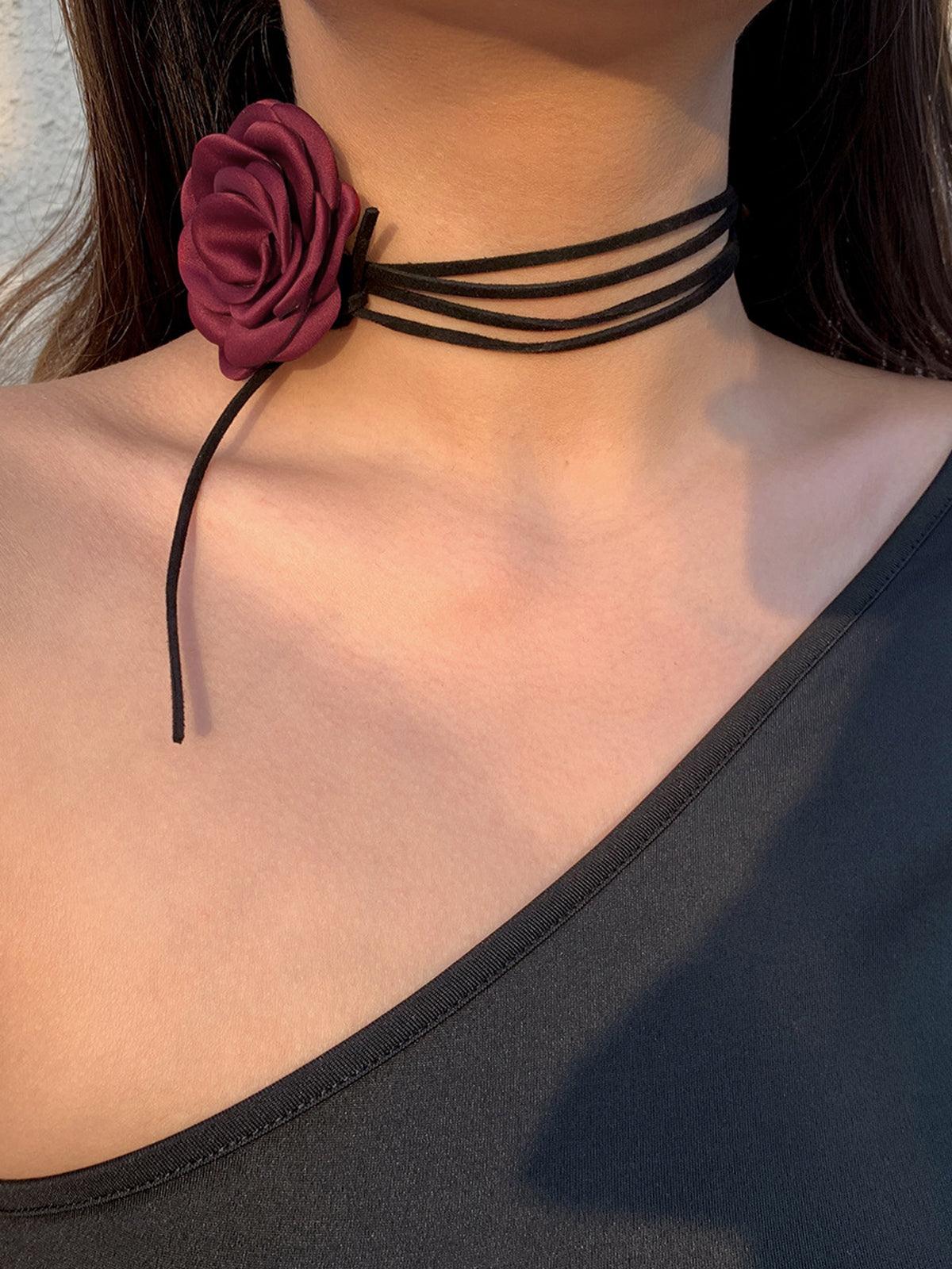 Elegante Bloem Choker Halskette für Damen