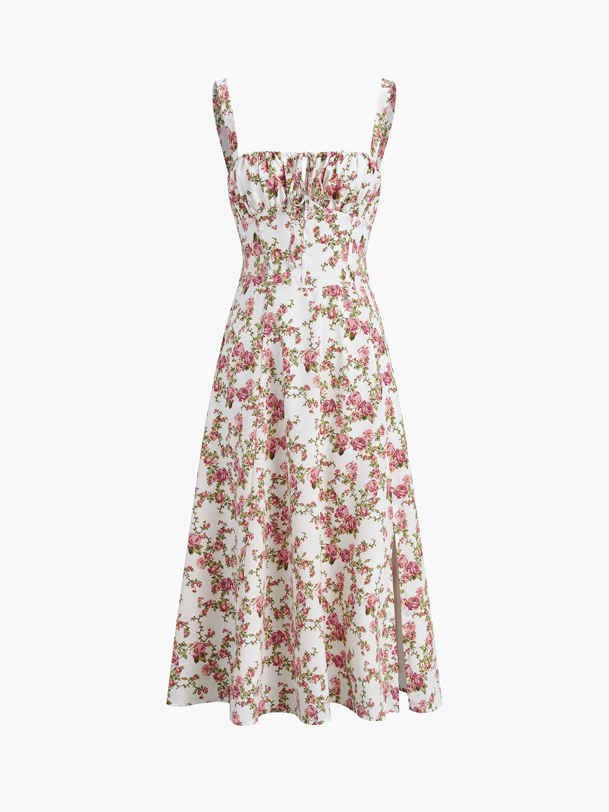 Celie | Midi-Sonnenkleid mit Blumenmuster