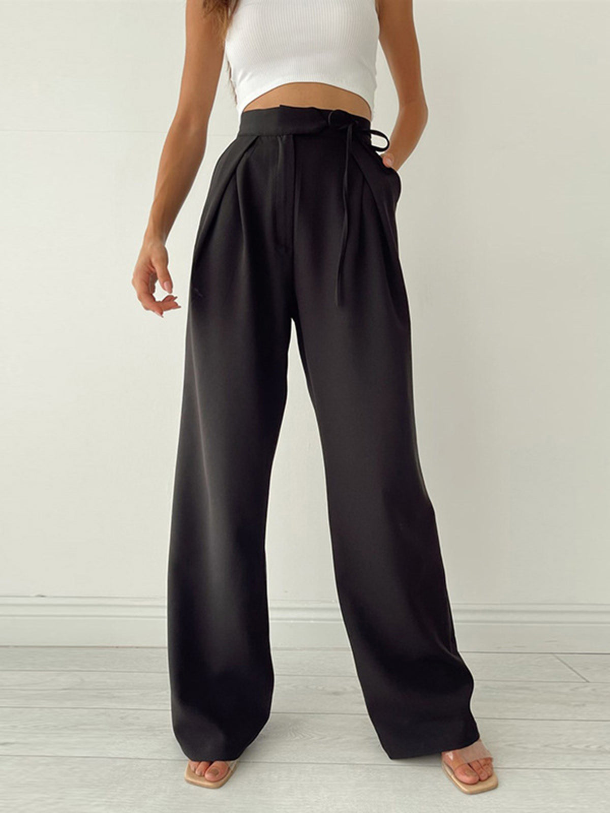 Elegante Palazzo Hose mit fließender Silhouette für Frauen