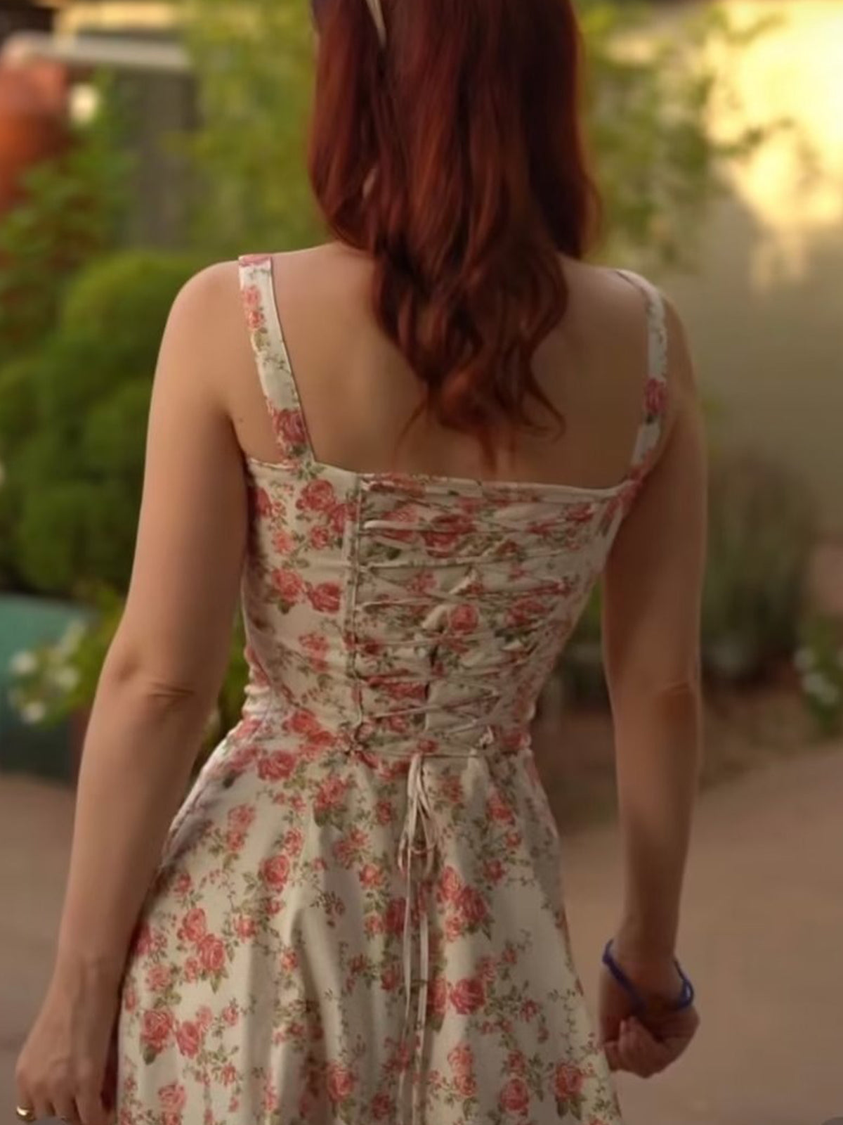 Celie | Midi-Sonnenkleid mit Blumenmuster