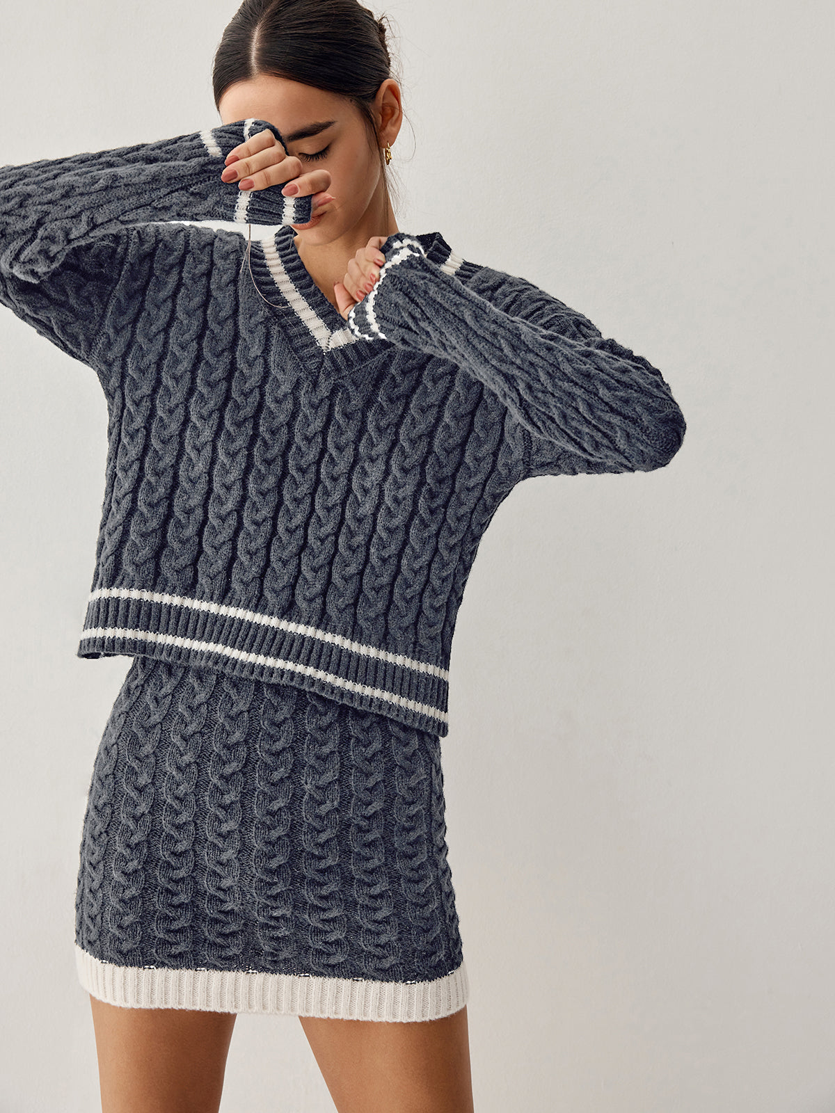 Strickset mit sportlichen mit Komfort und Stil für Frauen
