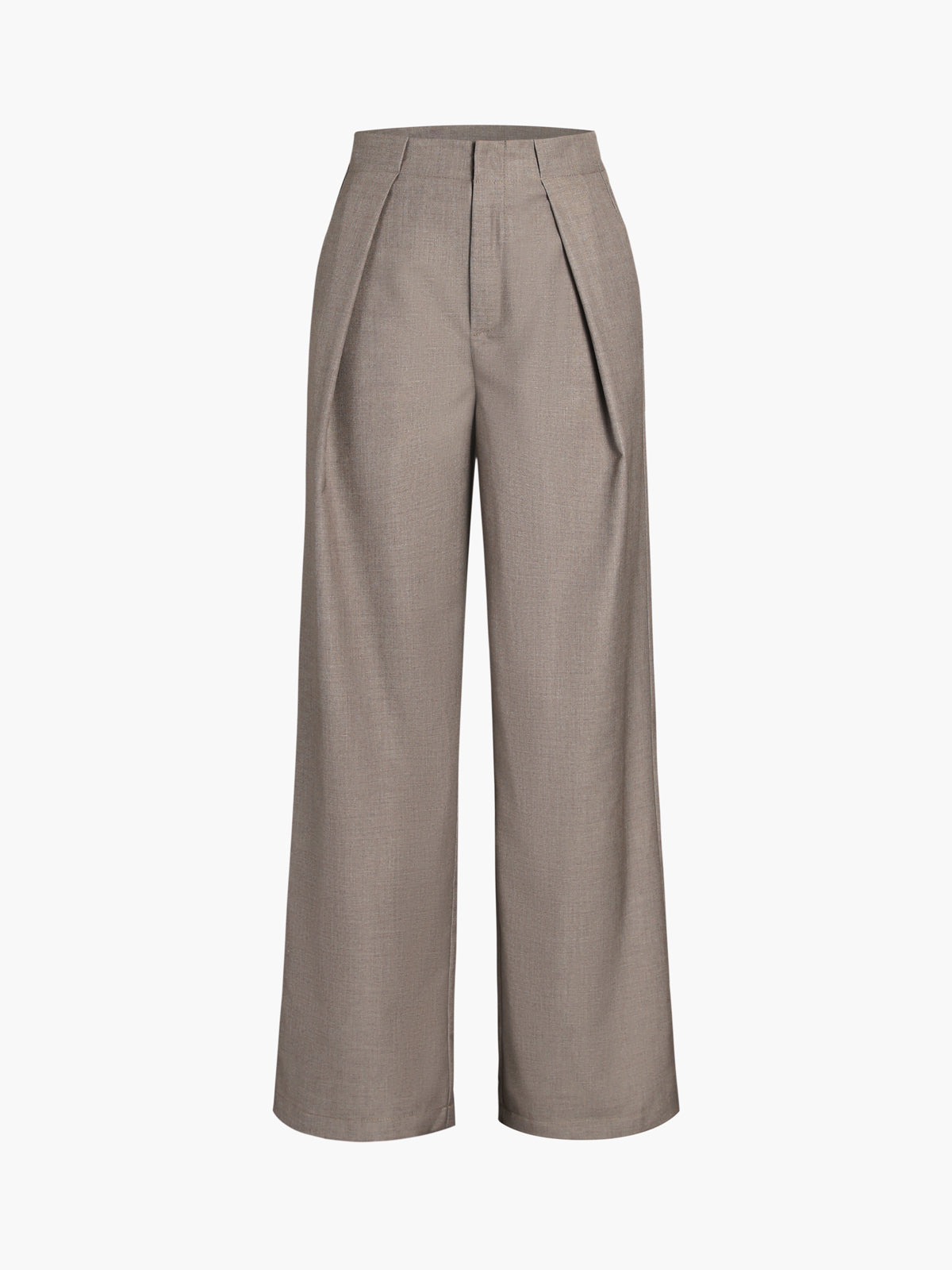 Elegante Stoffhose mit geradem Bein und praktischen Taschen für Frauen