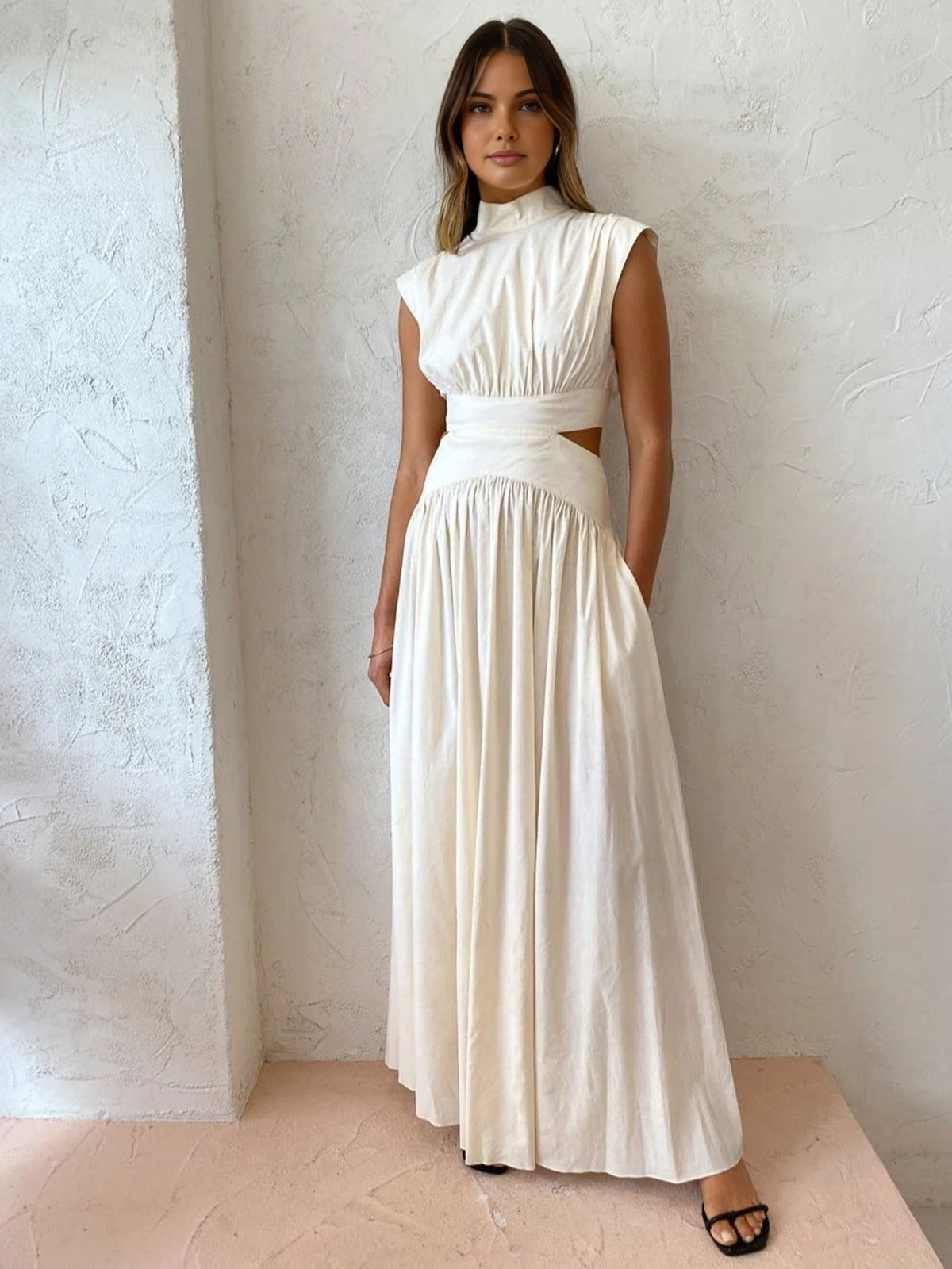 Chavelle | Halsausschnitt Langes Kleid