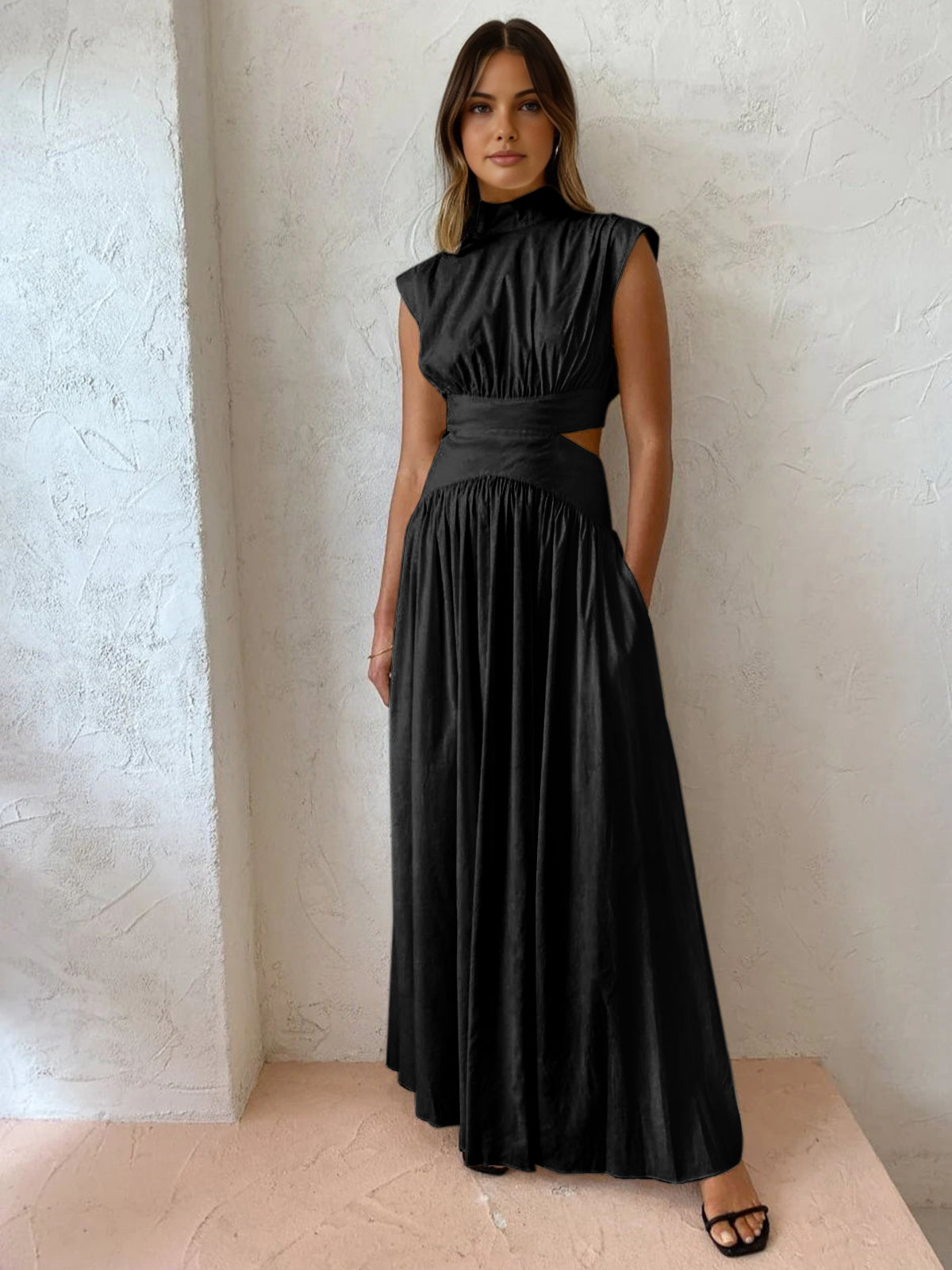 Chavelle | Halsausschnitt Langes Kleid