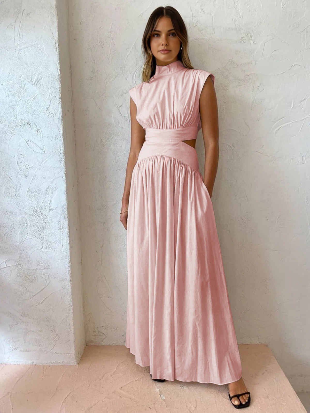 Chavelle | Halsausschnitt Langes Kleid