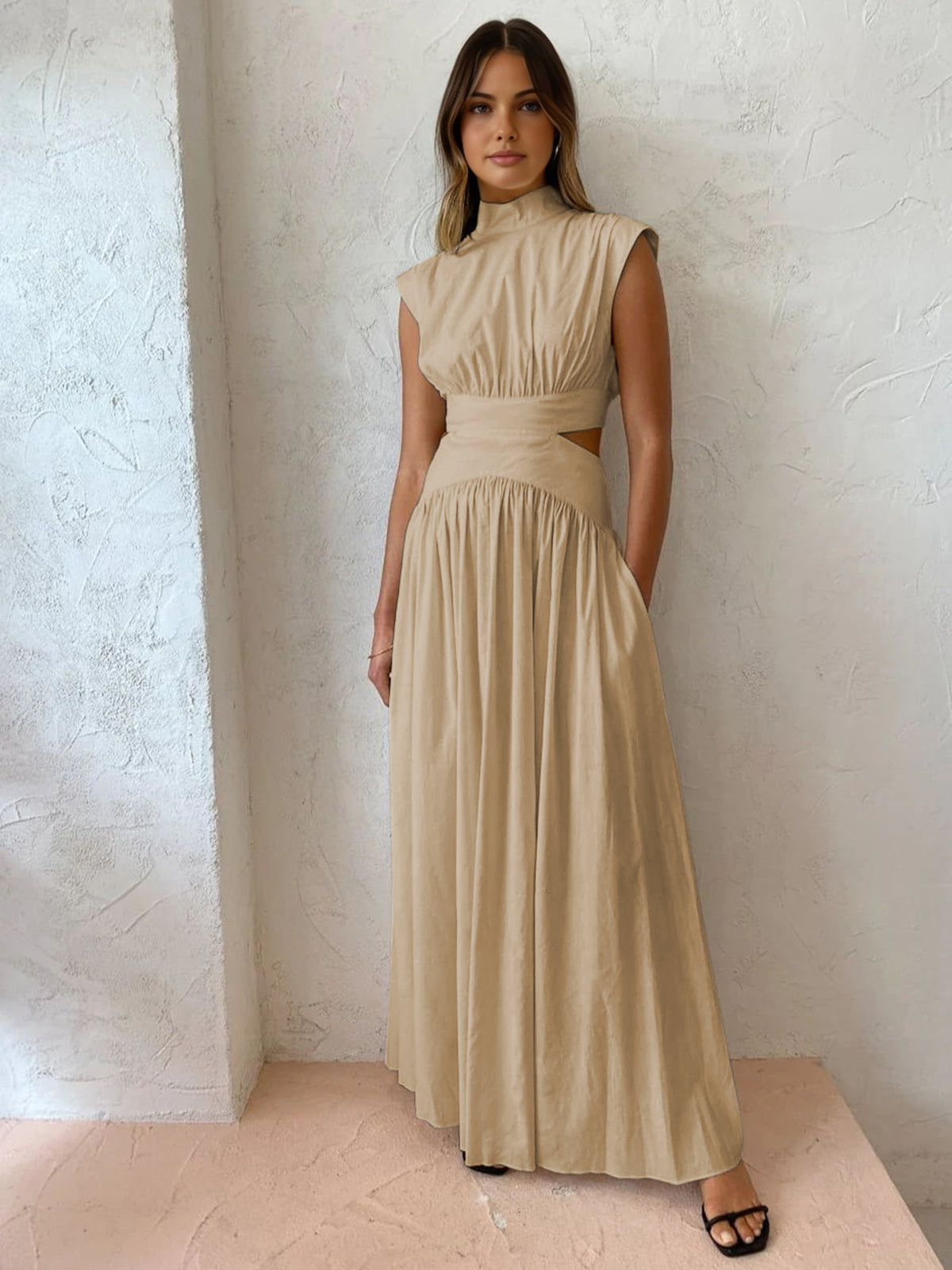 Chavelle | Halsausschnitt Langes Kleid