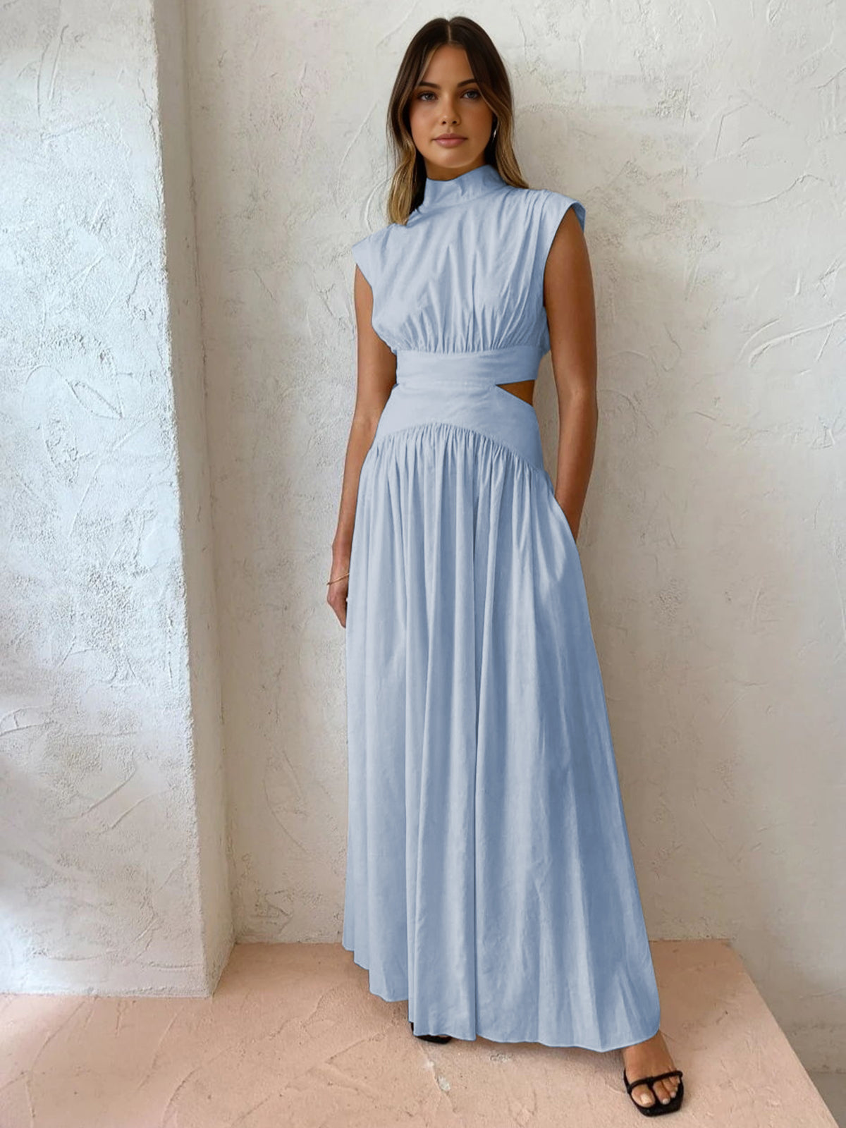 Chavelle | Halsausschnitt Langes Kleid