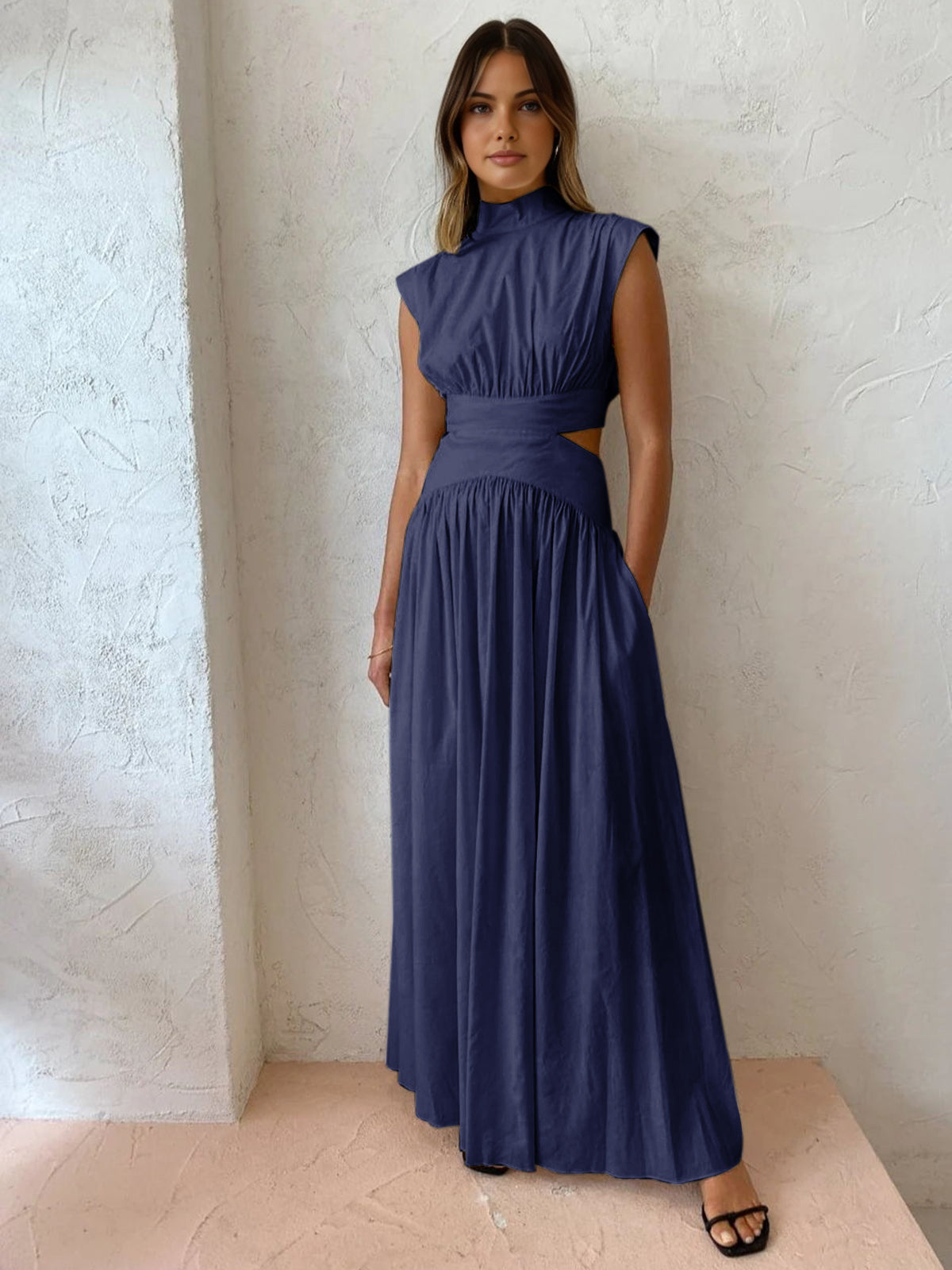 Chavelle | Halsausschnitt Langes Kleid
