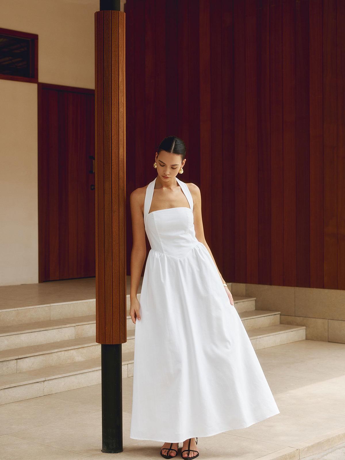 Raffiniertes Elegantes Langkleid Für Frauen