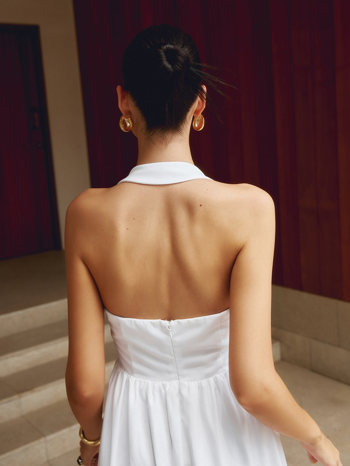 Raffiniertes Elegantes Langkleid Für Frauen