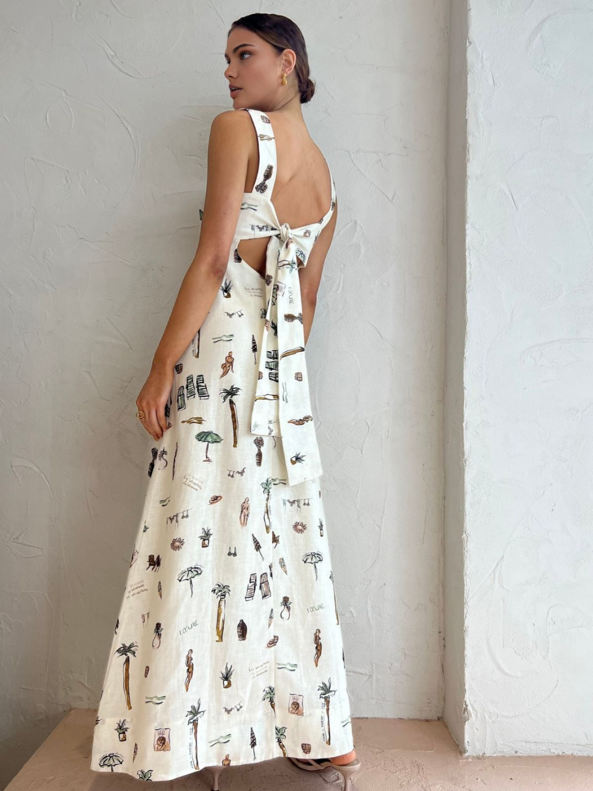 Fida | Tropisches Maxikleid Damen