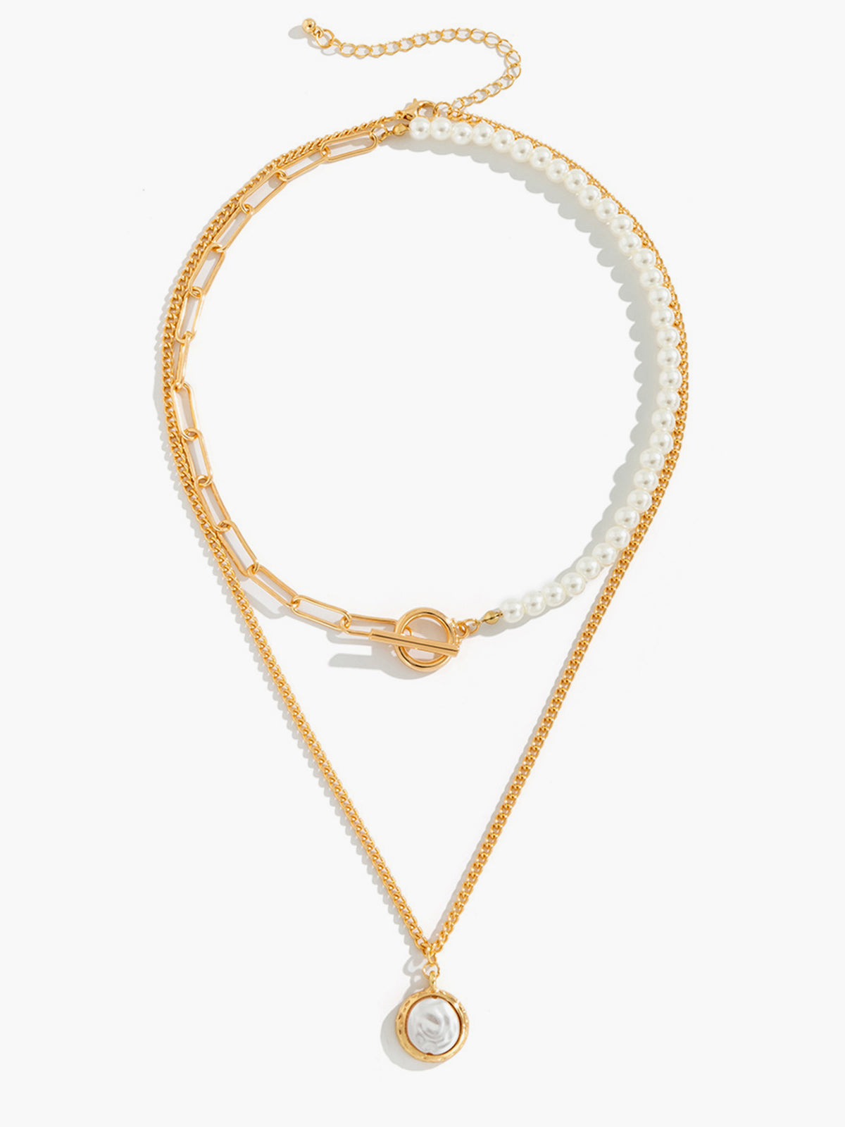 Perlenanhänger Halskette Set mit elegantem Stil für Damen