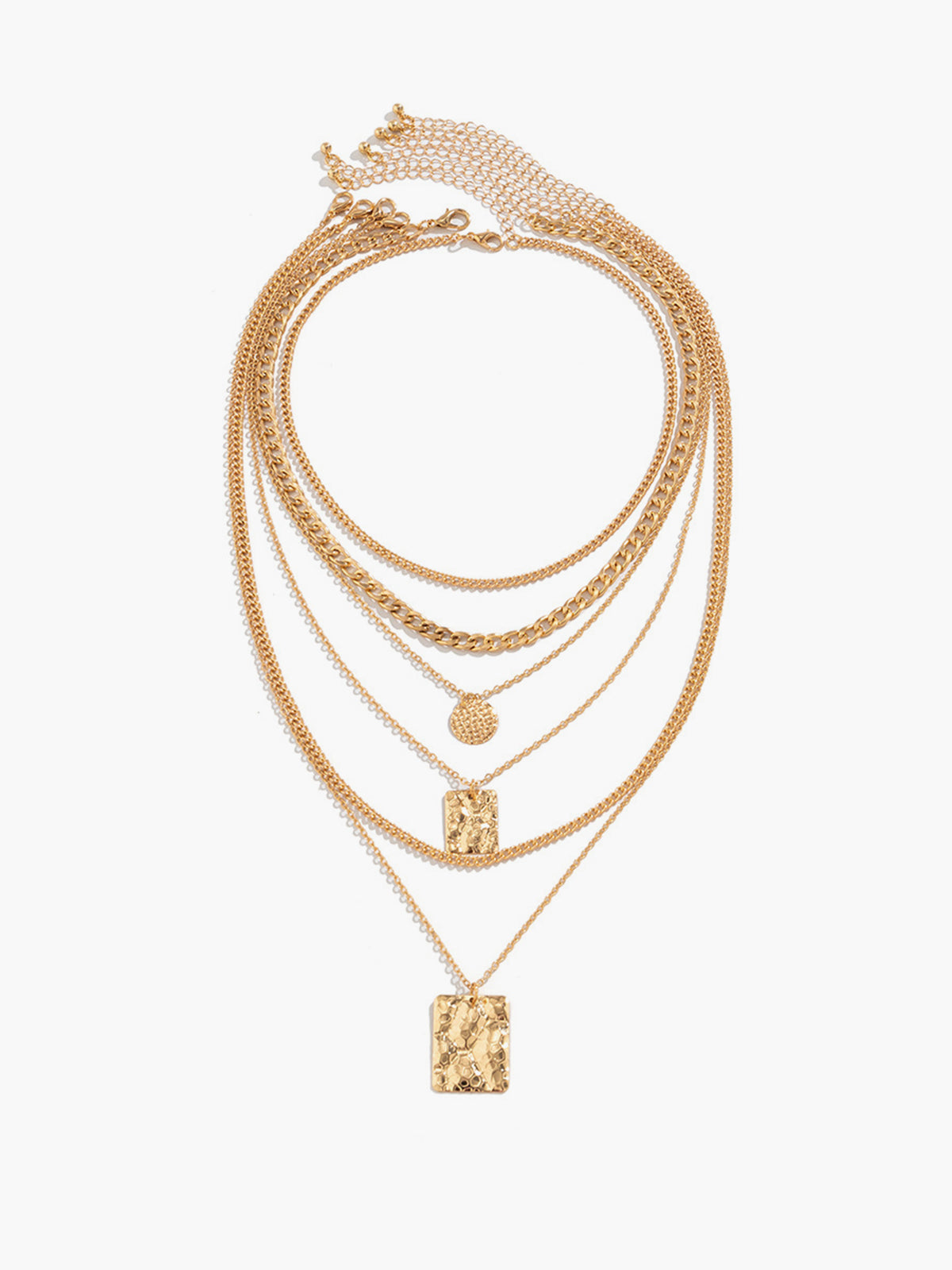 Mehrschichtige goldene Halskette mit Chic Design für Damen