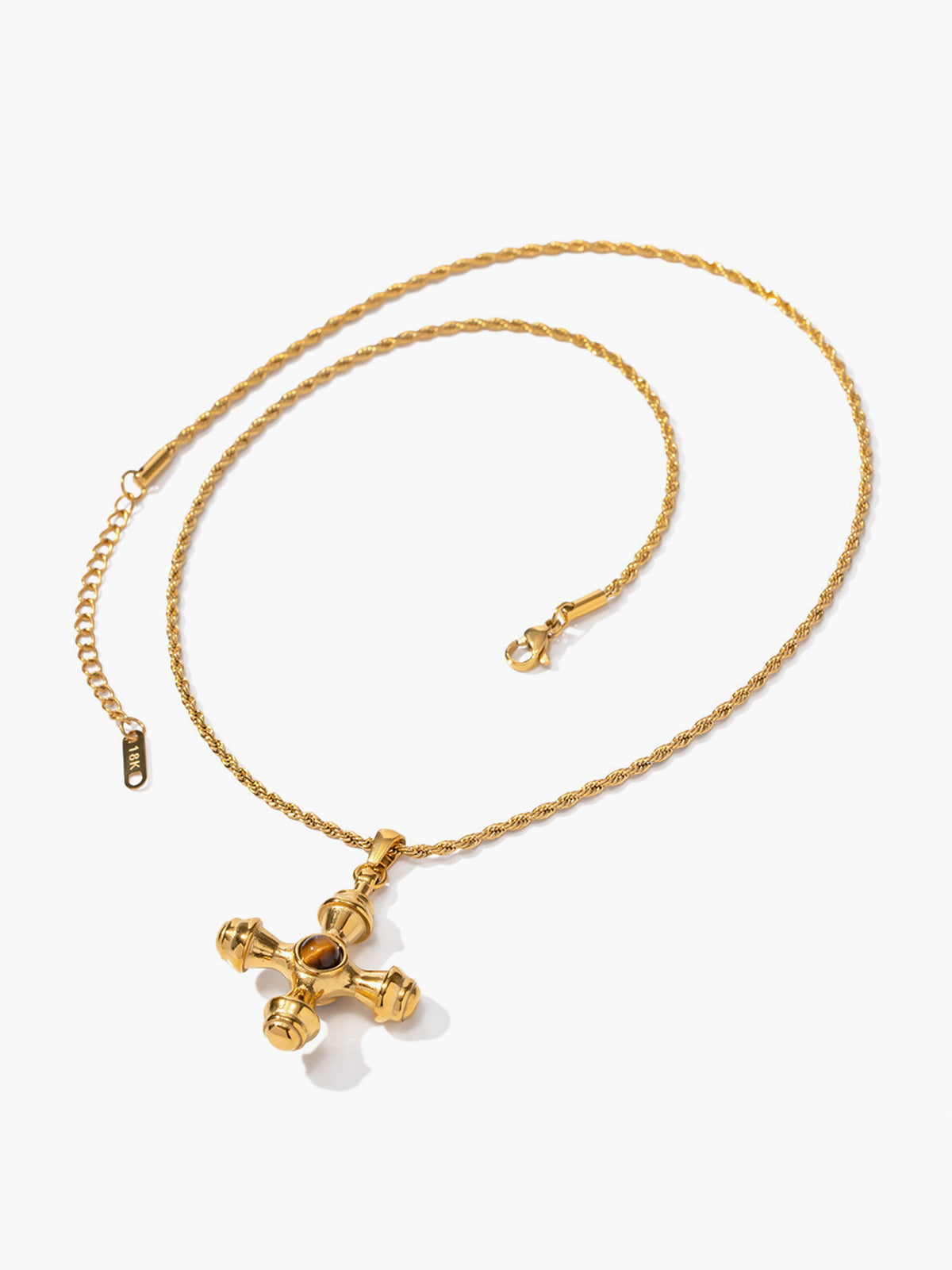 Edelstahl Kreuz Halskette mit elegantem Design für Damen