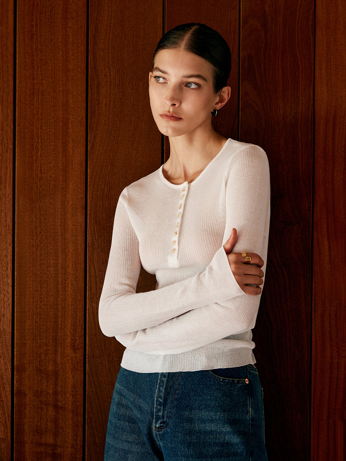 Top mit Knotendetails klassisch & elegant für Frauen