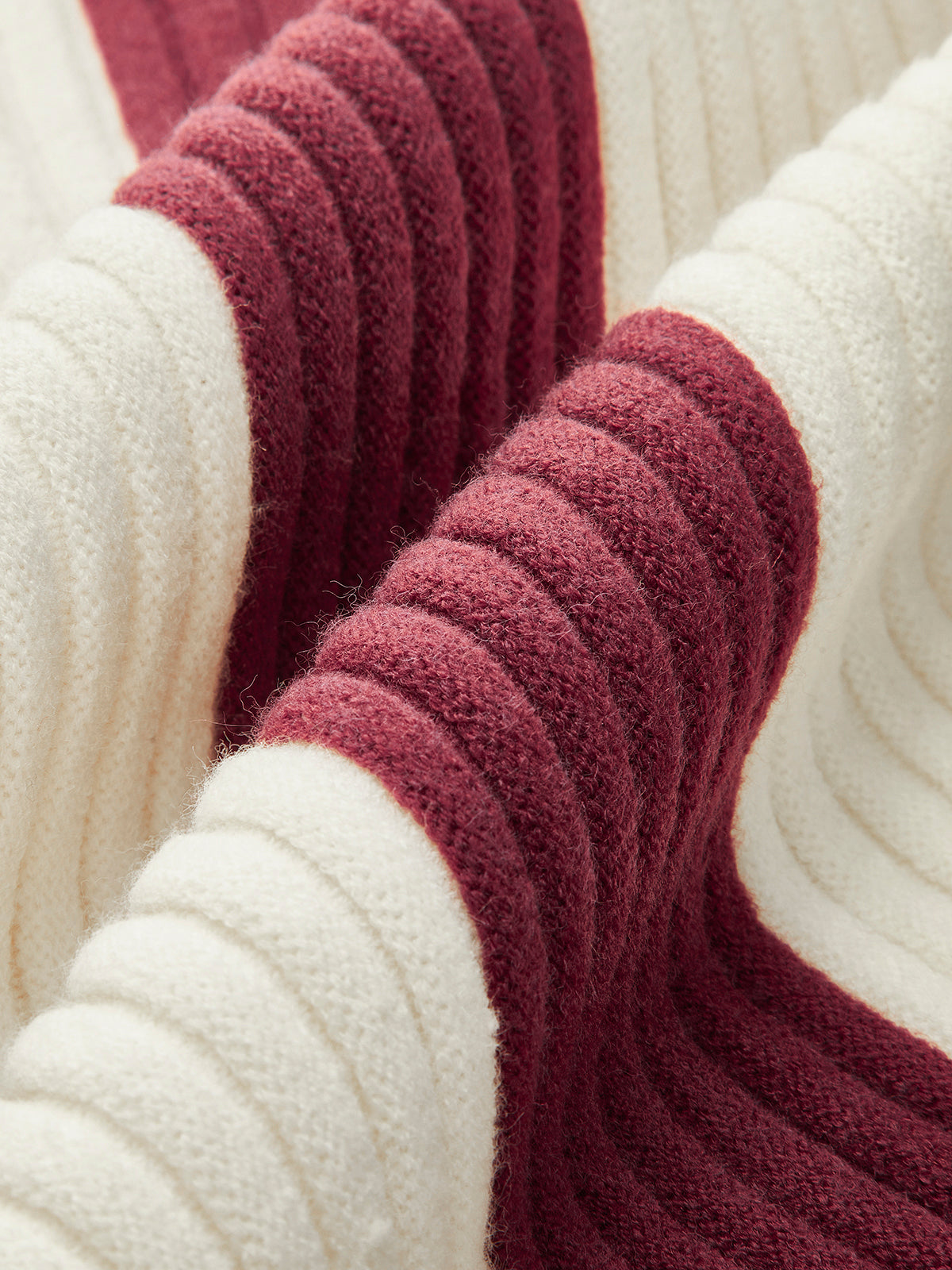 Almeda | Paris Mock Neck Pullover mit Streifen