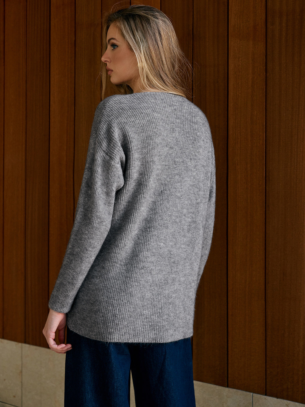 Strickpullover mit Cut Out Detail lässig & chic für Frauen