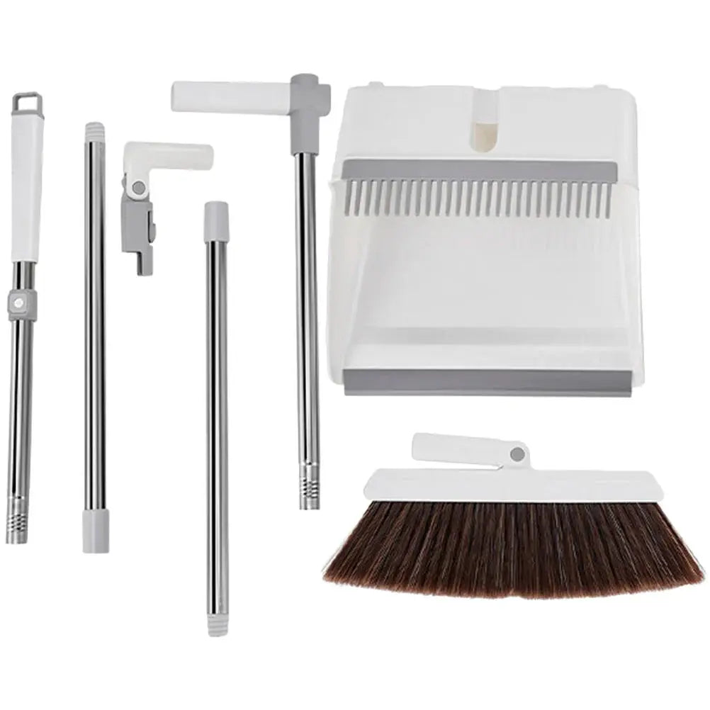 Besen und Kehrschaufel Set – Langer Stiel, Kein Bücken product image 4