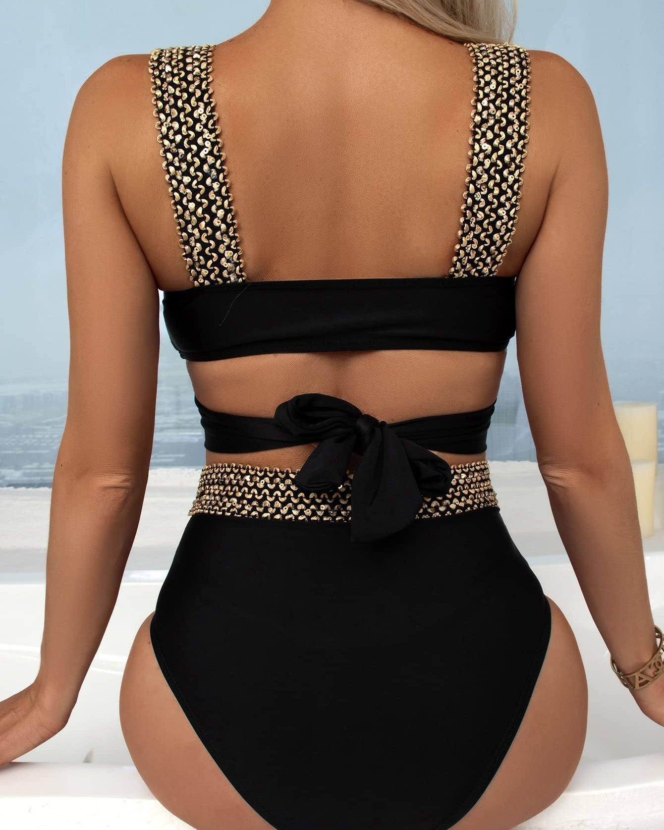 Theona | Bikini Set High Waist Gold