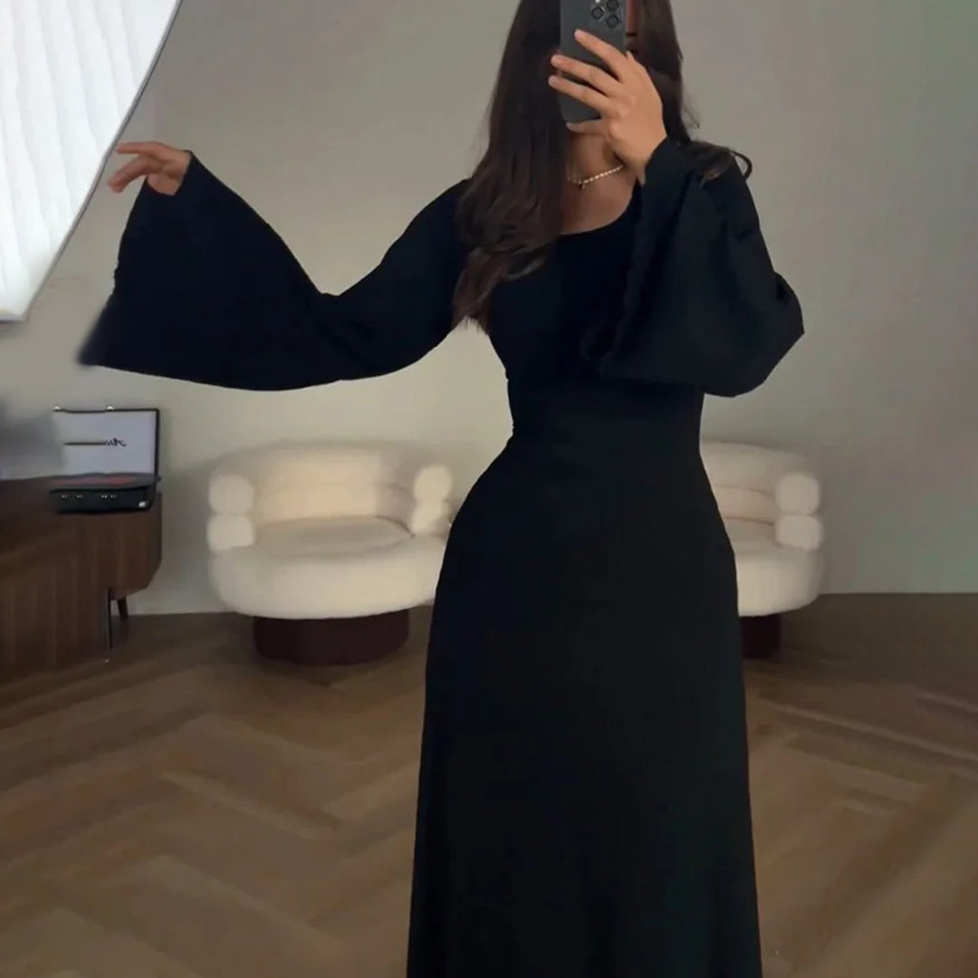 Elegantes Maxikleid aus Strick Für Frauen