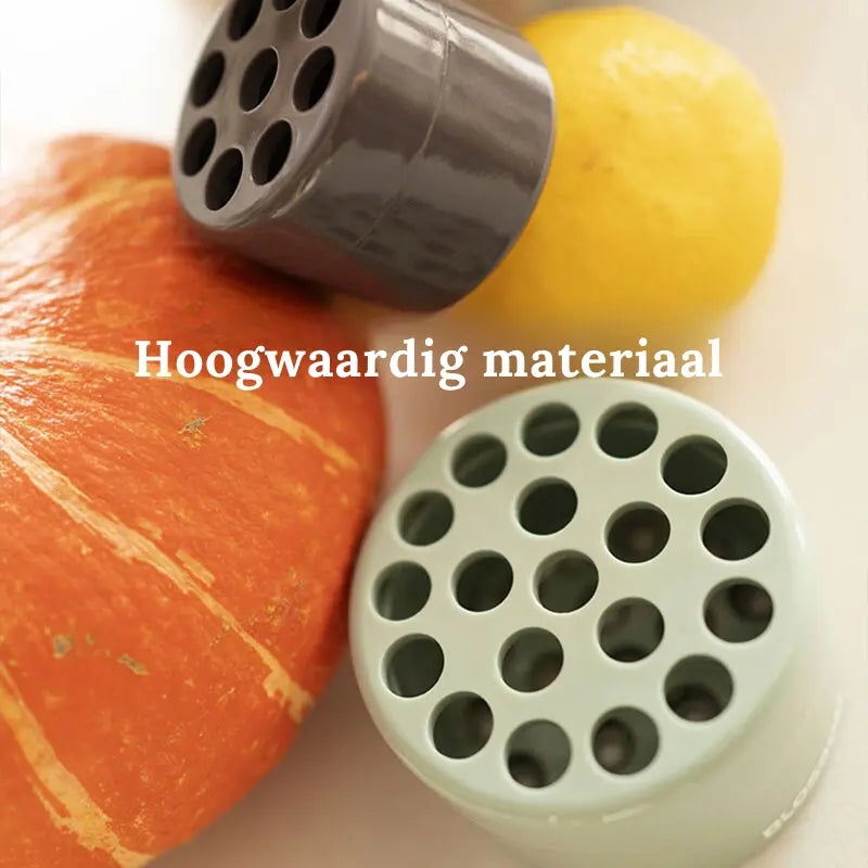 Two Blumenhalter für Vasen Stielraster shown with quality material text overlay