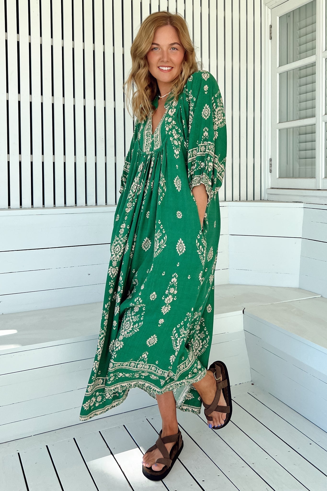 Calanthe | Luftiges Boho Midi Kleid