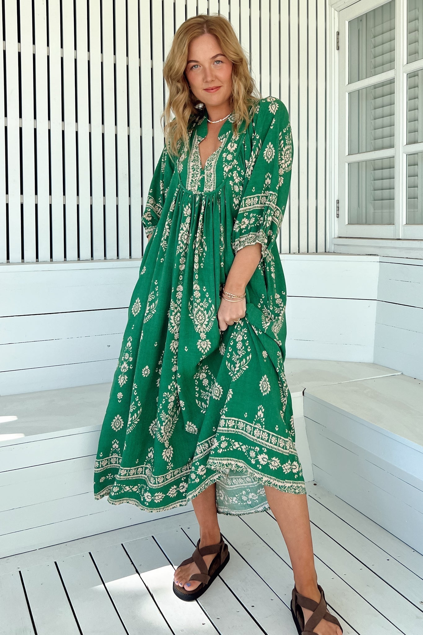 Calanthe | Luftiges Boho Midi Kleid