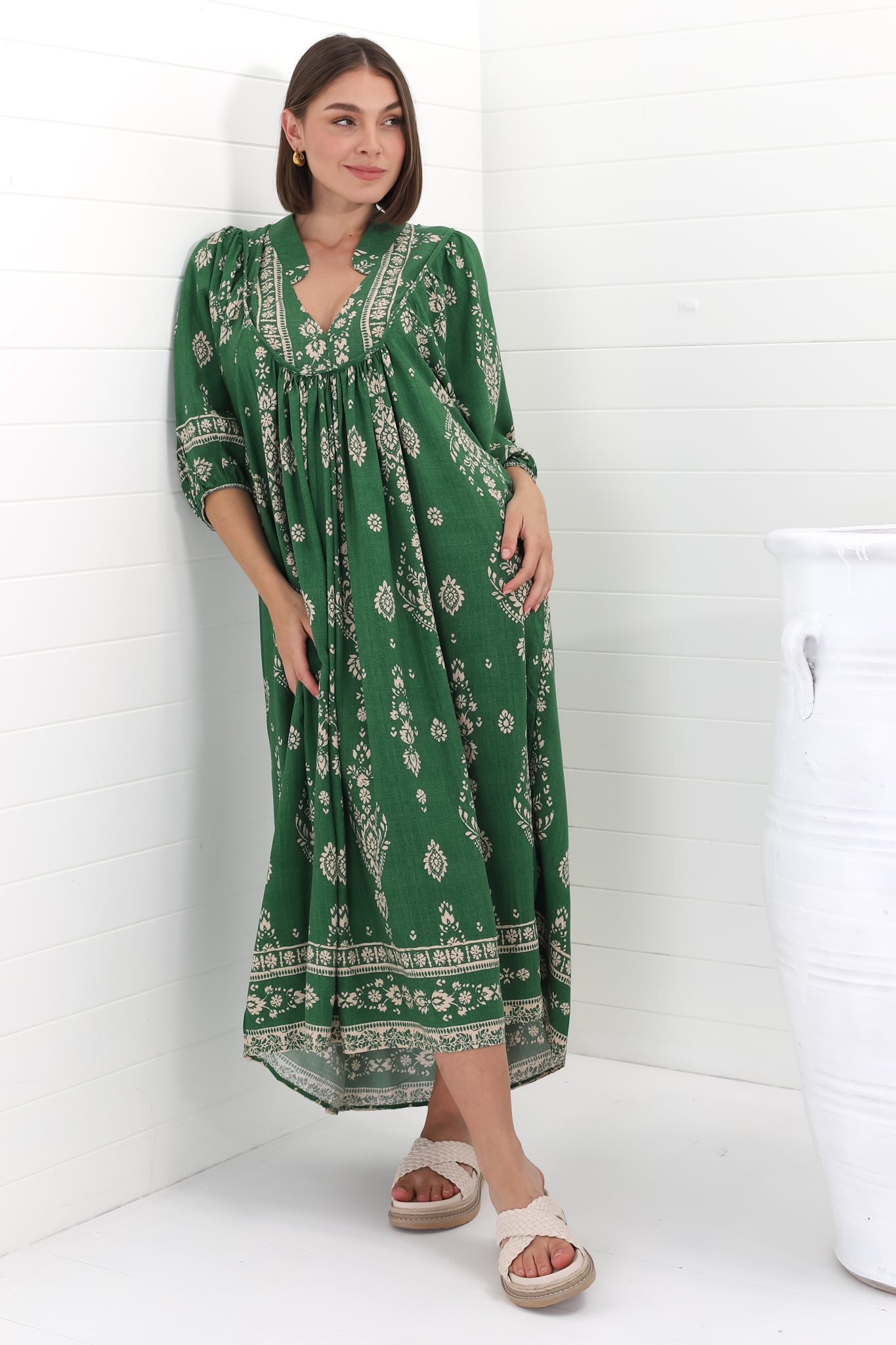 Calanthe | Luftiges Boho Midi Kleid