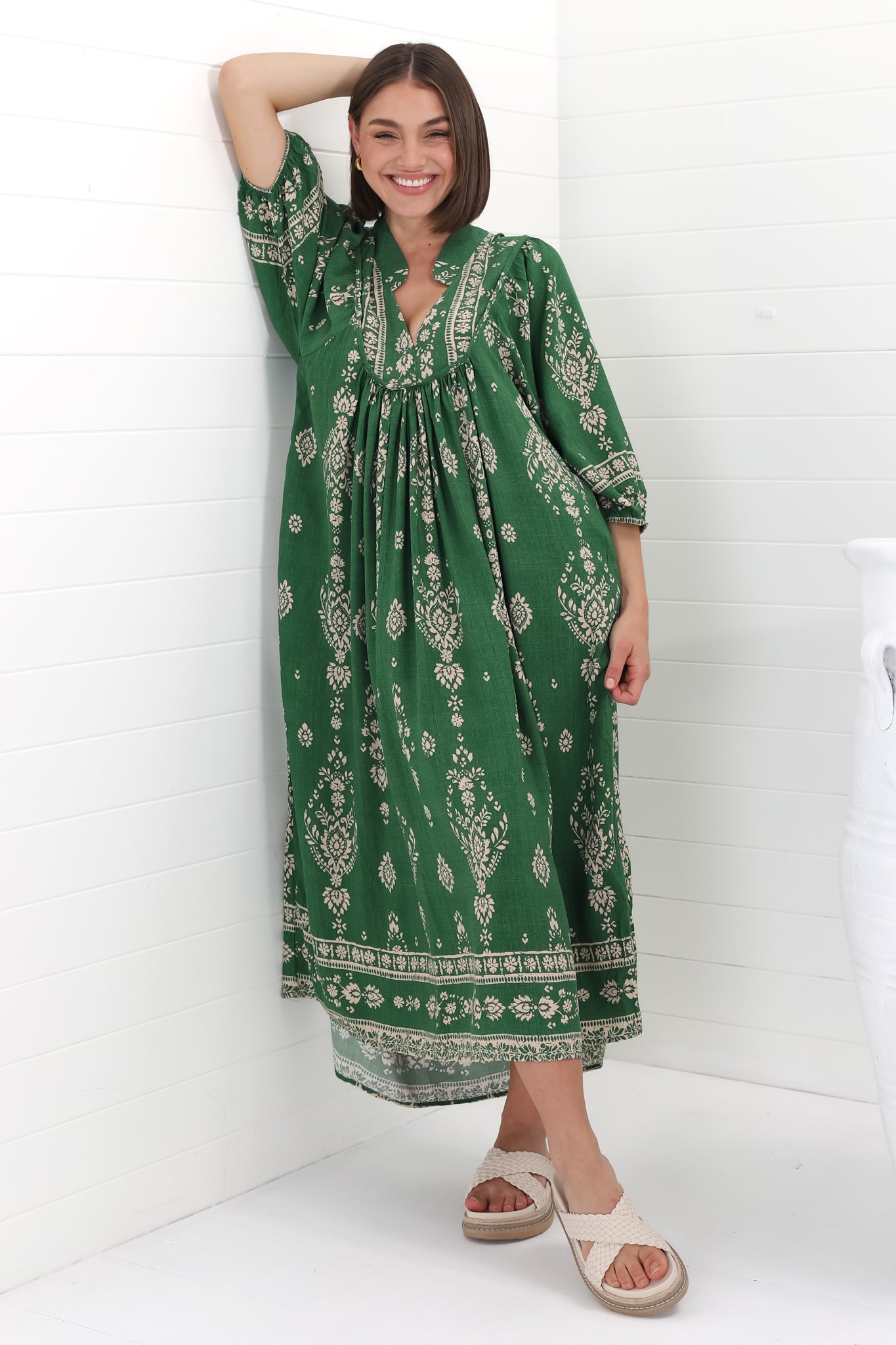 Calanthe | Luftiges Boho Midi Kleid