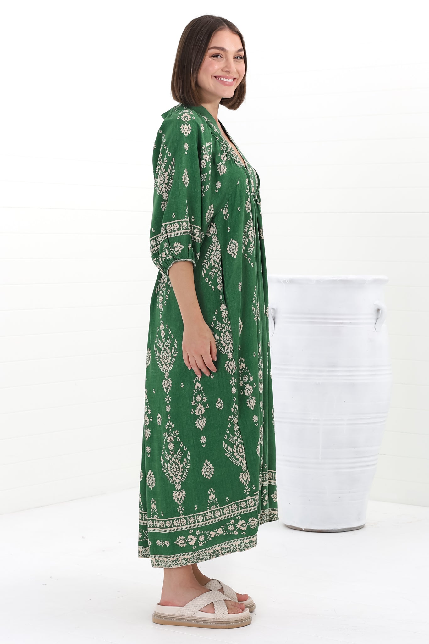 Calanthe | Luftiges Boho Midi Kleid