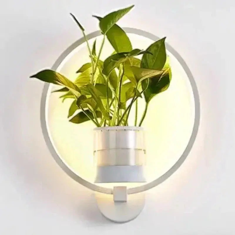Botanische Wandleuchte mit integriertem Pflanzenelement product image 7