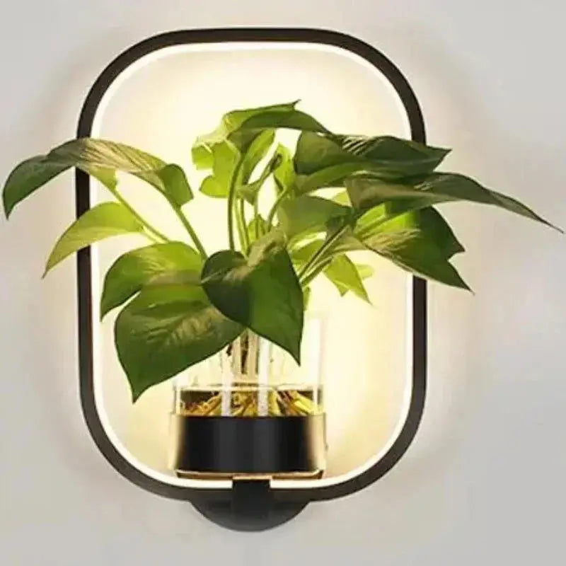 Botanische Wandleuchte mit integriertem Pflanzenelement product image 10