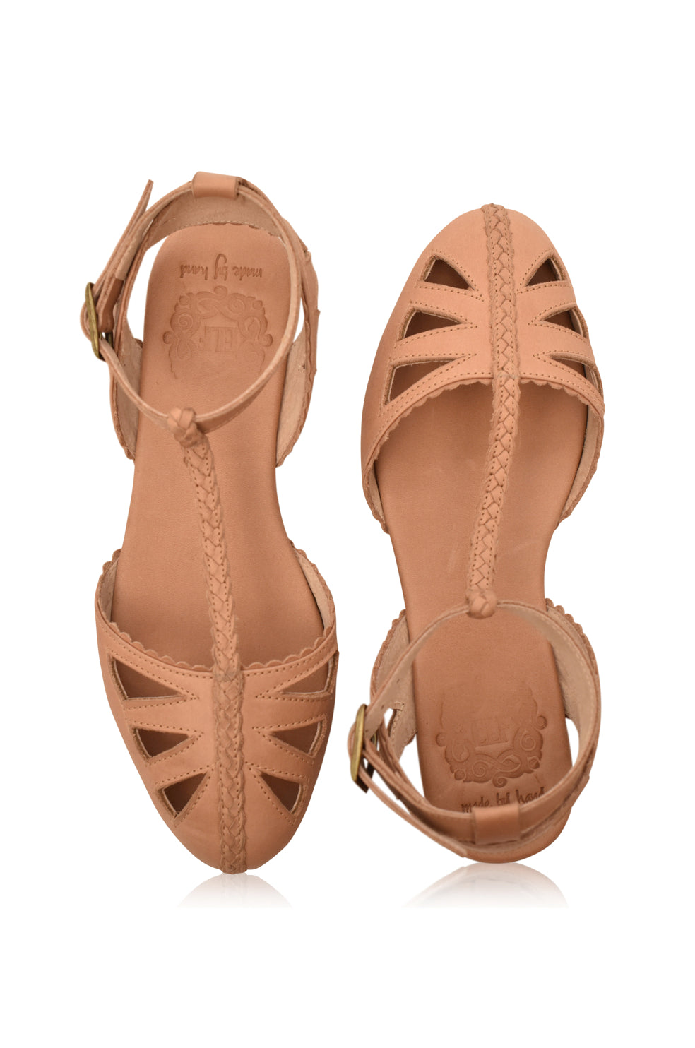 Mireth | Leder T-Strap Sandalen