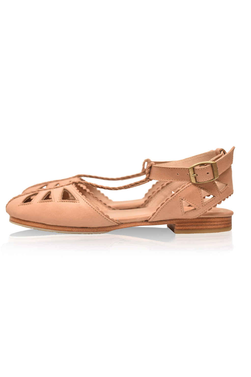 Mireth | Leder T-Strap Sandalen