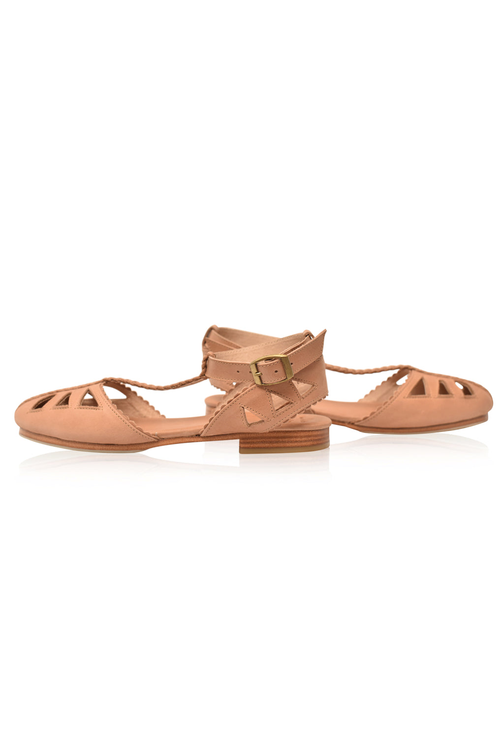 Mireth | Leder T-Strap Sandalen