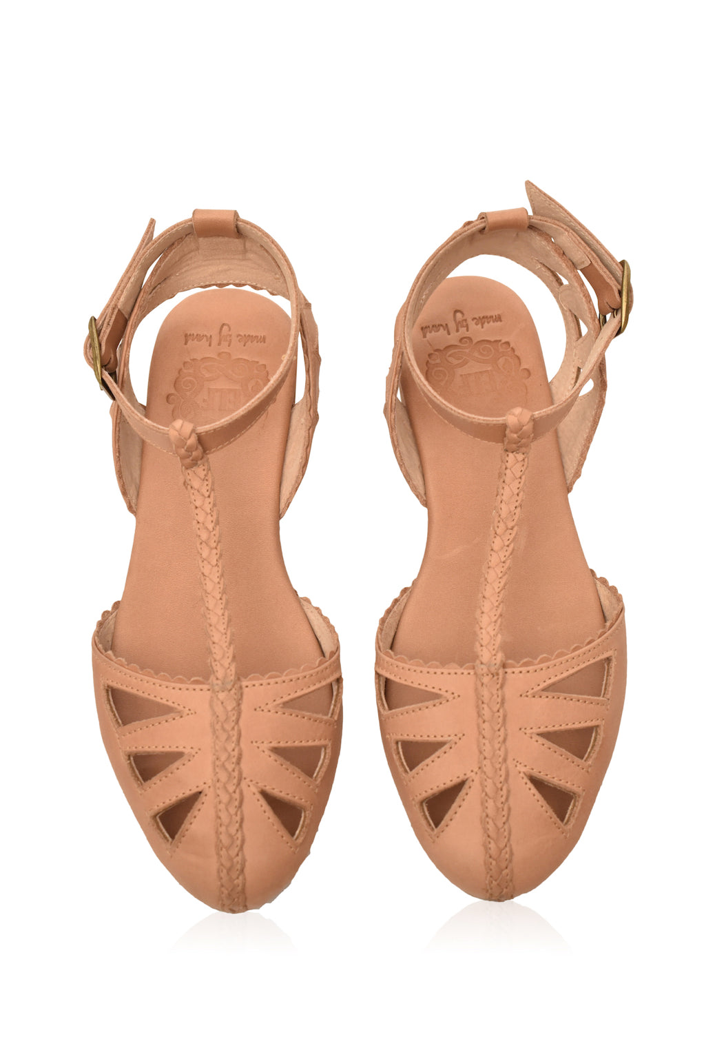 Mireth | Leder T-Strap Sandalen