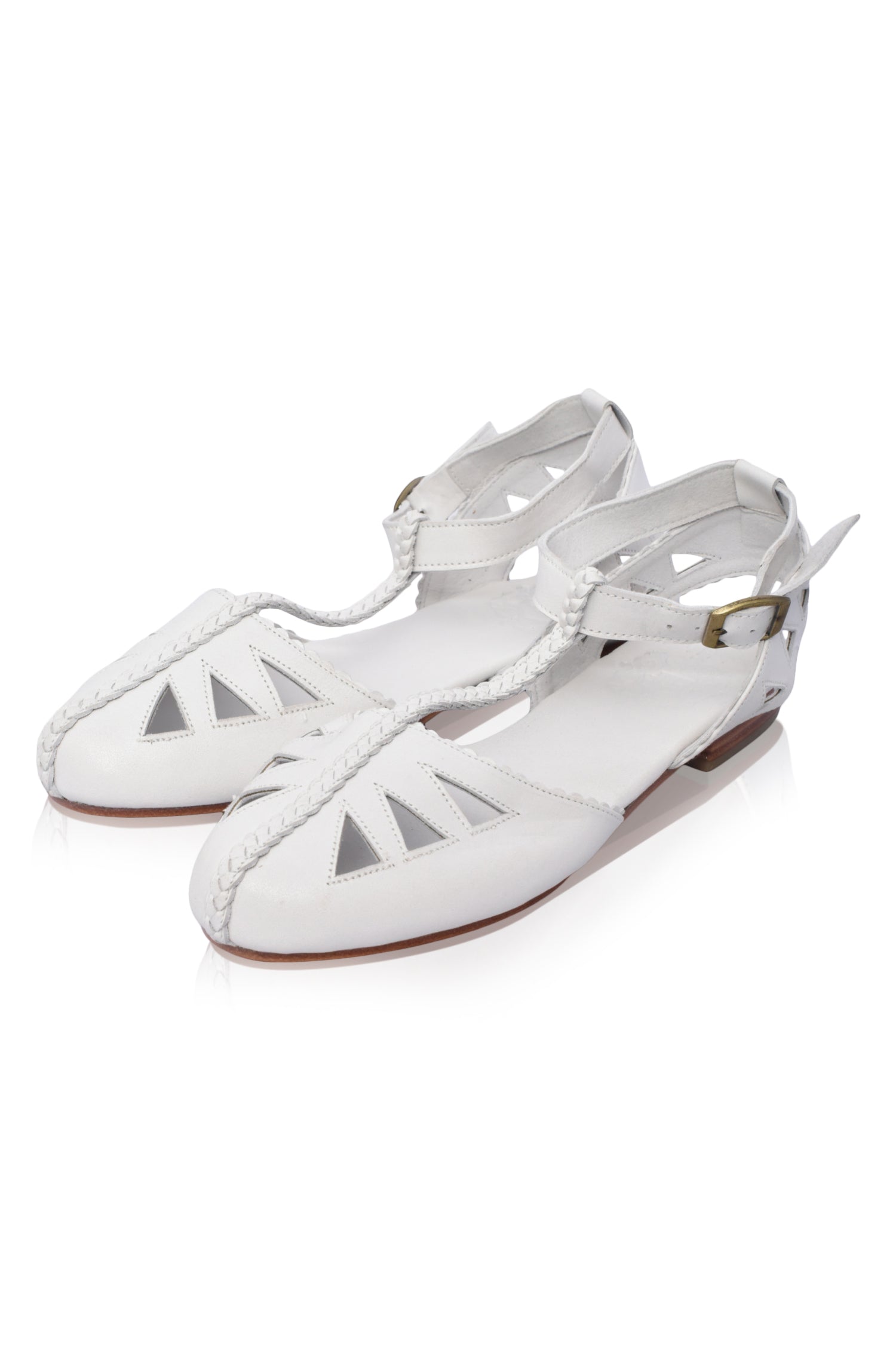 Mireth | Leder T-Strap Sandalen