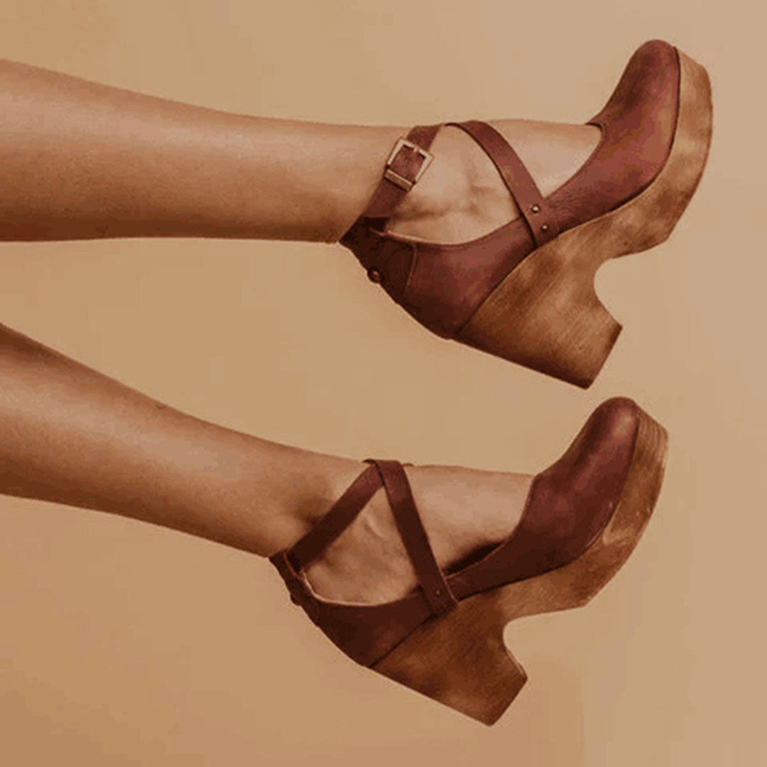 Halyra | Keilabsatz-Schuhe mit Riemchen