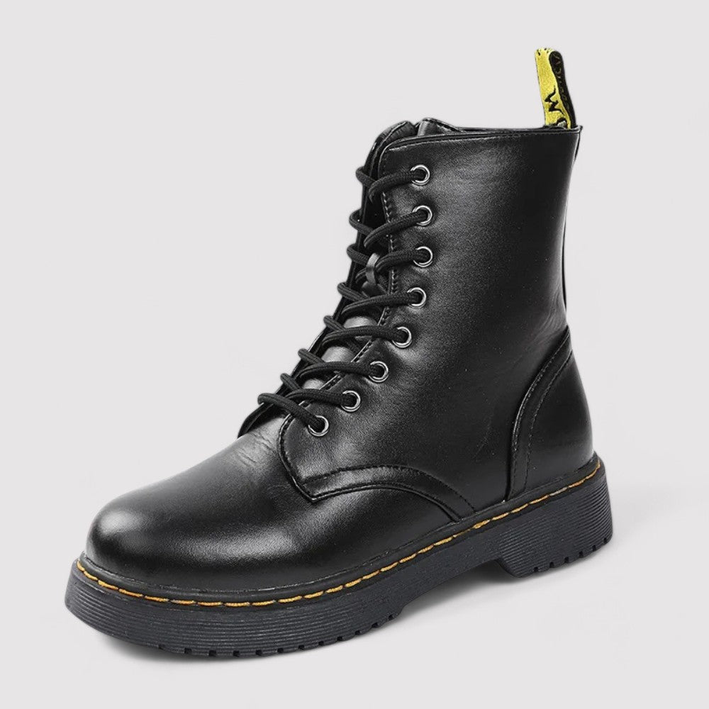 Stilvolle Schnürstiefel mit Plateau Für Frauen