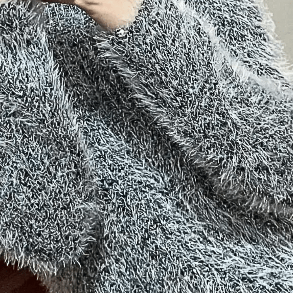 Gemütlicher Crew Neck Plüschpullover Für Höchsten Winterkomfort Für Frauen
