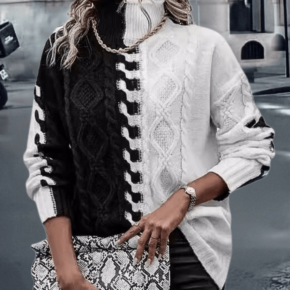 Eleganter Rollkragenpullover Für Raffinierten Winterstil Für Frauen