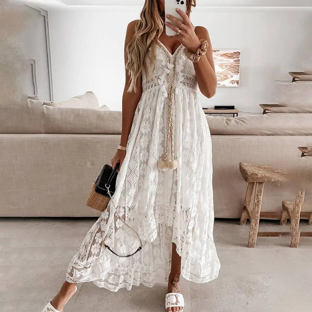 Elegantes Boho-Kleid mit fließendem Design Für Frauen