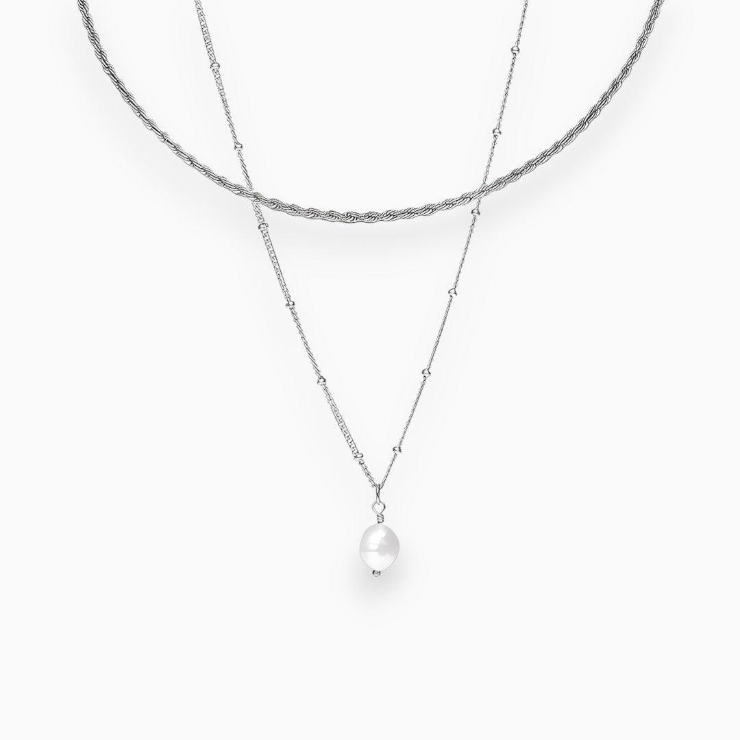 Schickes Perlenkette Set mit elegantem Stil für Damen
