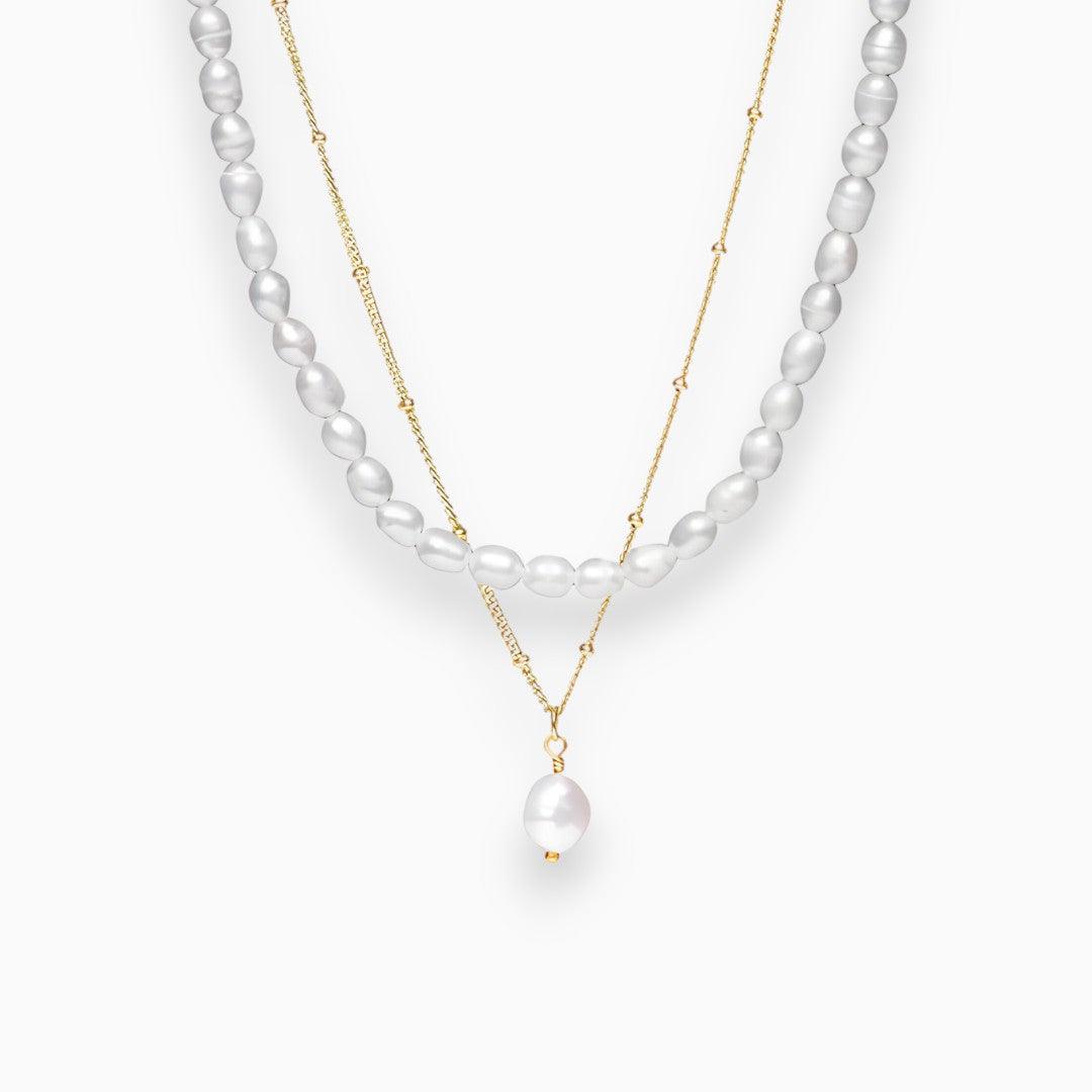 Paradise Perlen Set Halskette mit elegantem Glanz für Damen