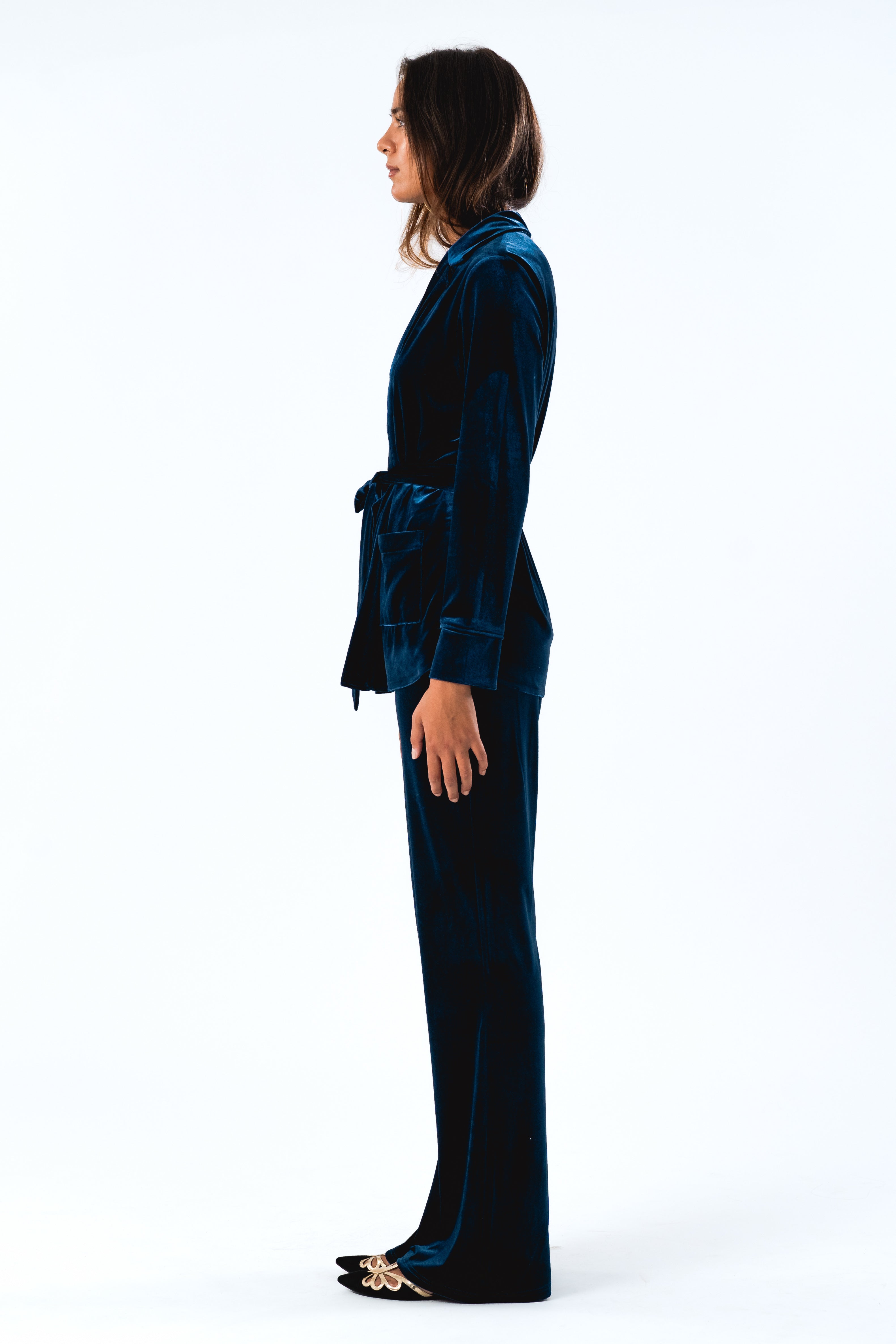 Moranna | Weite Damenhose Dunkelblau
