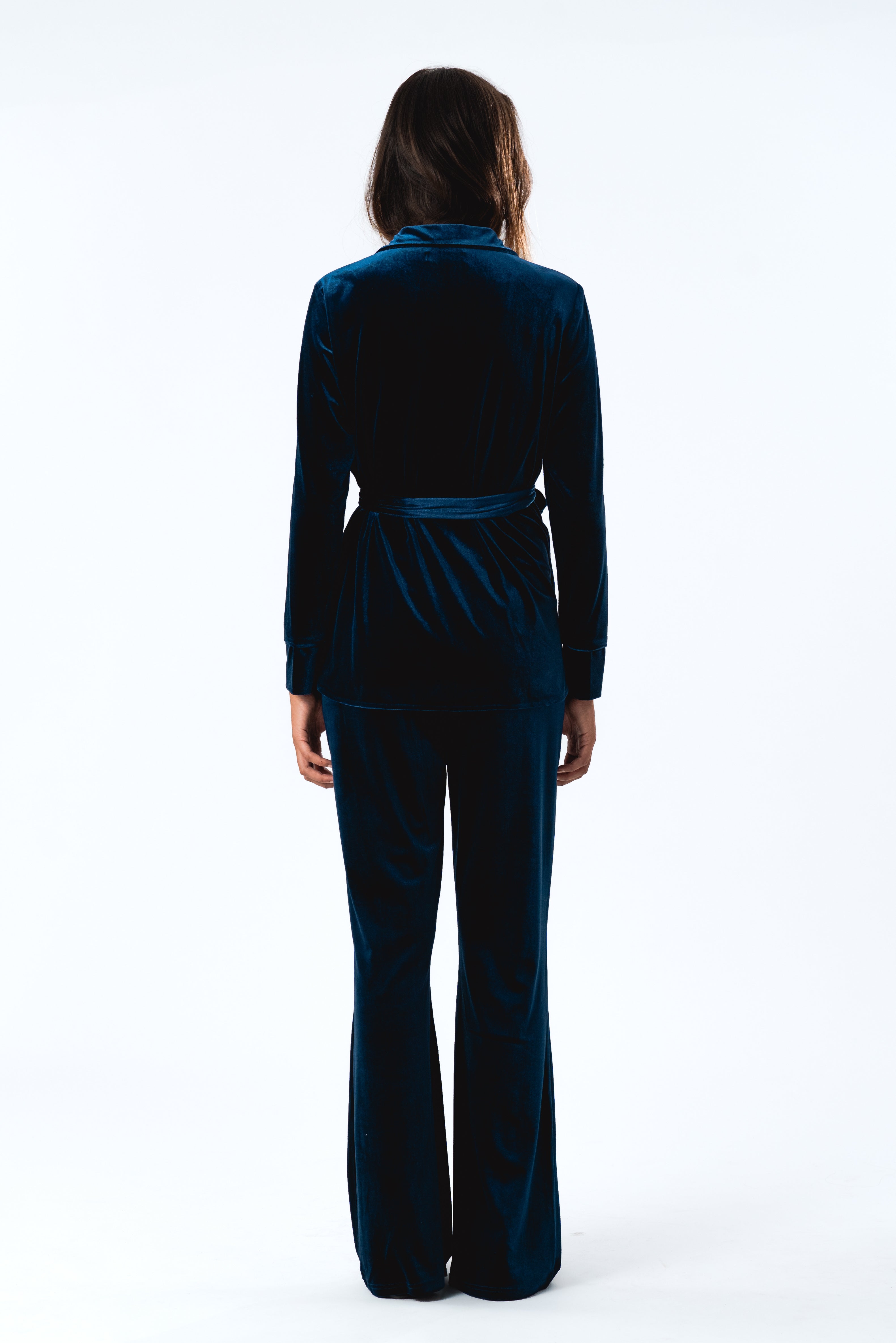 Moranna | Weite Damenhose Dunkelblau